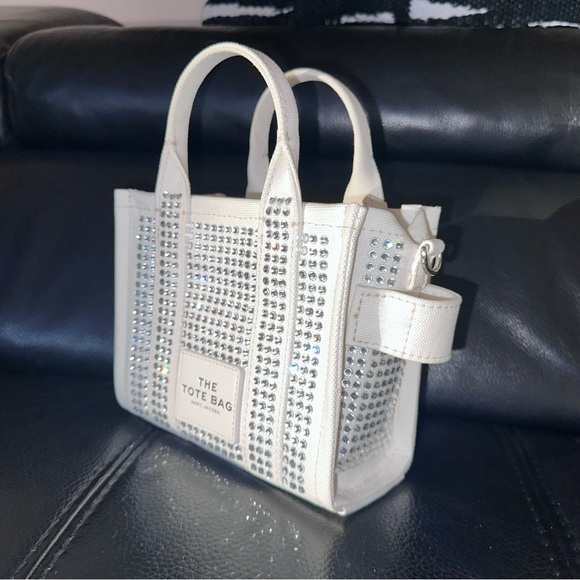 ✨ Marc Jacobs Crystal Canvas Mini Tote Bag – NWOT💎 - Picture 4 of 16